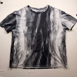 Calvin Klein Men's White T-Shirt with NYC Skyline Monogram Logo